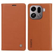 YIKATU - YIKATU Oppo Find X9 Pro 5G Pl&aring;nboksfodral Konstl&auml;der - Brun