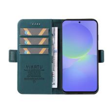 YIKATU - YIKATU Samsung Galaxy A37 Pl&aring;nboksfodral Konstl&auml;der St&auml;llfunktion - Gr&ouml;n