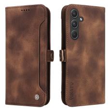 YIKATU - YIKATU Samsung Galaxy A55 5G Fodral PU Flip - Brun