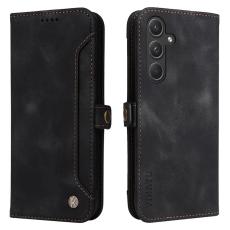YIKATU - YIKATU Samsung Galaxy A55 5G Fodral PU L&auml;der Flip - Svart