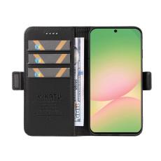 YIKATU - YIKATU Samsung Galaxy A57 Fodral L&auml;der St&auml;llfunktion - Svart