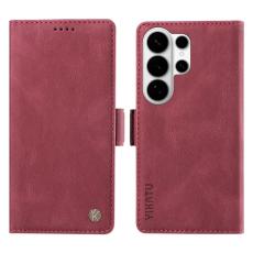 YIKATU - YIKATU Samsung Galaxy S26 Ultra Fodral Pattern &Auml;kta L&auml;der - Vinr&ouml;d