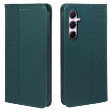 OEM - ABEEL Samsung Galaxy S26 Plus Fodral &Auml;kta L&auml;der Flip - Gr&ouml;n