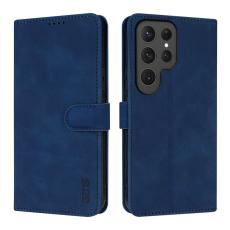 AZNS - AZNS Samsung Galaxy S26 Ultra Fodral PU L&auml;der - Bl&aring;