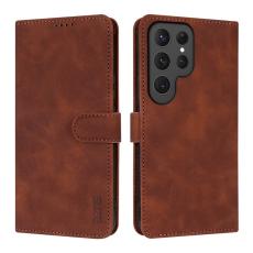 AZNS - AZNS Samsung Galaxy S26 Ultra Fodral PU L&auml;der - Brun