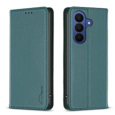 BINFEN COLOR - BINFEN Samsung Galaxy S26 Plus Skal &Auml;kta L&auml;der St&auml;llfodral - Gr&ouml;n