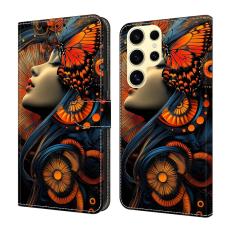 OEM - Dreamy Galaxy S26 Ultra Fodral Flip PU L&auml;der M&ouml;nster - Flickdr&ouml;m