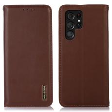 KHAZNEH - KHAZNEH Samsung Galaxy S26 Ultra Fodral &Auml;kta L&auml;der Nappa - Brun