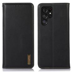 KHAZNEH - KHAZNEH Samsung Galaxy S26 Ultra Fodral &Auml;kta L&auml;der - Svart