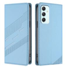 OEM - PUNK Samsung Galaxy A35 5G Fodral PU L&auml;der - Baby Blue
