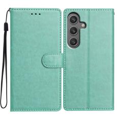 OEM - Samsung Galaxy A35 5G Fodral &Auml;kta L&auml;der St&auml;llfunktion - Gr&ouml;n