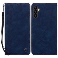 OEM - Samsung Galaxy A35 5G Fodral M&ouml;nster &Auml;kta L&auml;der - Bl&aring;