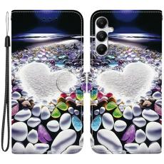 OEM - Samsung Galaxy A35 5G Fodral M&ouml;nstertryck Anti-Drop &Auml;kta L&auml;der - Hj&auml;rta