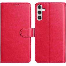 OEM - Samsung Galaxy A35 5G Fodral PU L&auml;der Folio Flip - Rosa