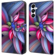 OEM - Samsung Galaxy A35 5G Skal 3D M&ouml;nstertryck Konstl&auml;der - F&auml;rgglada Blommor