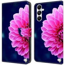 OEM - Samsung Galaxy A35 5G Skal 3D M&ouml;nstertryck Konstl&auml;der - Rosa Blommor