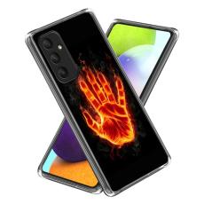 OEM - Samsung Galaxy A35 5G Skal Anti-Drop M&ouml;nster TPU - Eld Palm