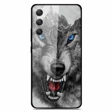 OEM - Samsung Galaxy A35 5G Skal H&auml;rdat Glas M&ouml;nstertryck - Bergsvarg