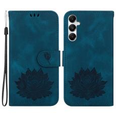 OEM - Samsung Galaxy A35 5G Skal Lotusm&ouml;nster &Auml;kta L&auml;der - Bl&aring;