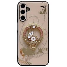 OEM - Samsung Galaxy A35 5G Skal Magnetiskt Kickstand TPU + PC - Guld