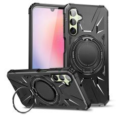 OEM - Samsung Galaxy A35 5G Skal Magnetiskt Ringh&aring;llare Kickstand TPU+PC - Svart