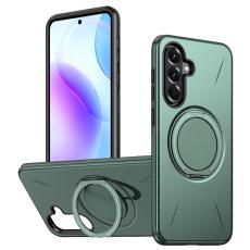 OEM - Samsung Galaxy A35 5G Skal Magnetiskt St&auml;ll TPU + PC - Gr&ouml;n