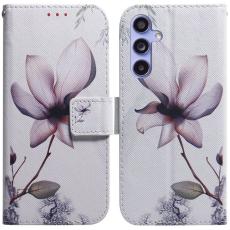 OEM - Samsung Galaxy A35 5G Skal M&ouml;nstertryck Konstl&auml;der - Rosa Blomma