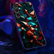 OEM - Samsung Galaxy A35 5G Skal Tempererat Glas + TPU - F&auml;rgglad Diamantm&ouml;nster