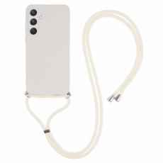 OEM - Samsung Galaxy A35 5G Skal TPU Med Lanyard - Vit