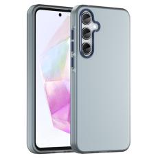 OEM - Samsung Galaxy A35 5G Skal TPU + PC Matt Transparent Design - M&ouml;rkbl&aring;