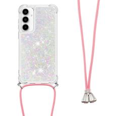 OEM - Samsung Galaxy A35 5G Skal TPU Quicksand Design - Laser / Hj&auml;rtan