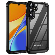 OEM - Samsung Galaxy A35 5G Skal TPU Ram Klar PC Baksida - Svart