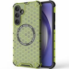 OEM - Samsung Galaxy A35 5G Skal TPU+PC Honeycomb V&auml;rmeavledning - Gr&ouml;n