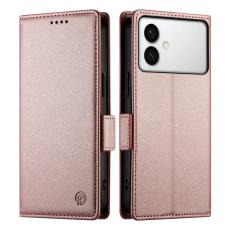 OEM - Samsung Galaxy S26 Edge Fodral PU L&auml;der - Ros&eacute;guld