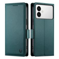 OEM - Samsung Galaxy S26 Edge Fodral PU L&auml;der St&auml;ll - Svartgr&ouml;n