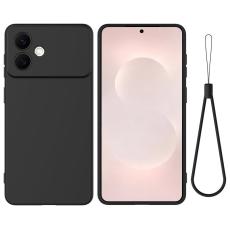 OEM - Samsung Galaxy S26 Edge Skal Flytande Silikon - Svart