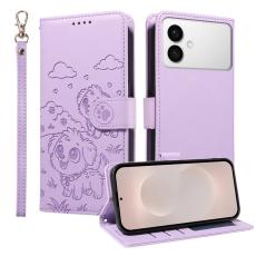 OEM - Samsung Galaxy S26 Edge Skal PU L&auml;der RFID Skydd - Lila