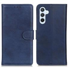 OEM - Samsung Galaxy S26 Fodral &Auml;kta L&auml;der St&auml;llfunktion - Bl&aring;