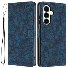 OEM - Samsung Galaxy S26 Plus Fodral Blomm&ouml;nster Konstl&auml;der St&auml;ll - Bl&aring;