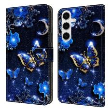 OEM - Samsung Galaxy S26 Plus Fodral &Auml;kta L&auml;der M&ouml;nstertryck - Brilliant Butterfly