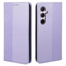 OEM - Samsung Galaxy S26 Plus Fodral Fyrkl&ouml;ver &Auml;kta L&auml;der Flip - Ljuslila