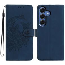 OEM - Samsung Galaxy S26 Plus Fodral Konstl&auml;der St&auml;llfunktion - Bl&aring;