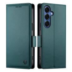 OEM - Samsung Galaxy S26 Plus Fodral PU L&auml;der Pl&aring;nboksfodral - Svartgr&ouml;n