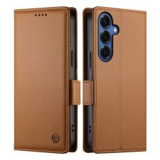 OEM - Samsung Galaxy S26 Plus Fodral PU L&auml;der St&auml;llbart - Brun
