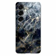 OEM - Samsung Galaxy S26 Plus Skal Marmortryck Mjuk TPU - Svart