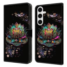 OEM - Samsung Galaxy S26 Plus Skal TPU + Konstl&auml;der Flip - Lotus
