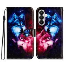 OEM - Samsung Galaxy S26 Pro Fodral Tryckt M&ouml;nster PU L&auml;der St&auml;ll - Par av Vargar