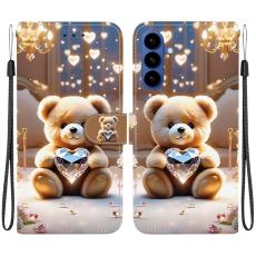 OEM - Samsung Galaxy S26 / S26 Pro Fodral &Auml;kta L&auml;der St&auml;ll - Diamond Bear