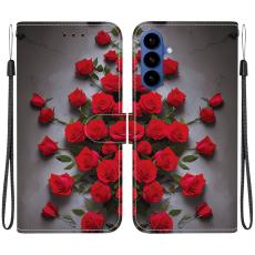 OEM - Samsung Galaxy S26 / S26 Pro Fodral &Auml;kta L&auml;der St&auml;ll - R&ouml;d Ros