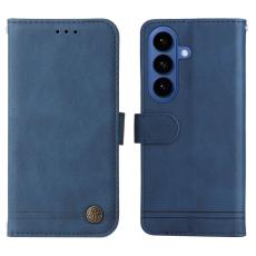 OEM - Samsung Galaxy S26 / S26 Pro Fodral &Auml;kta L&auml;der St&ouml;d - Bl&aring;